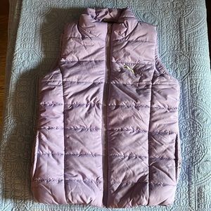 Girls Purple Puma Puffer Vest